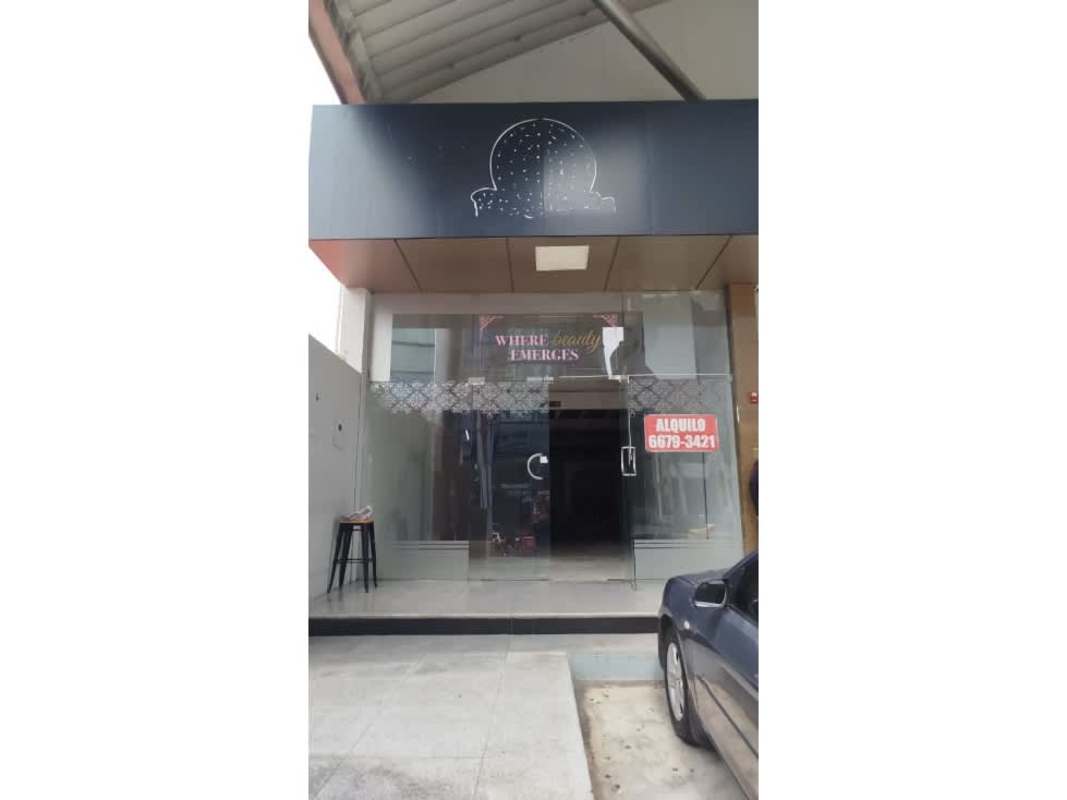 Spacious glass-front retail or office space at Plaza Isora Obarrio Panama City