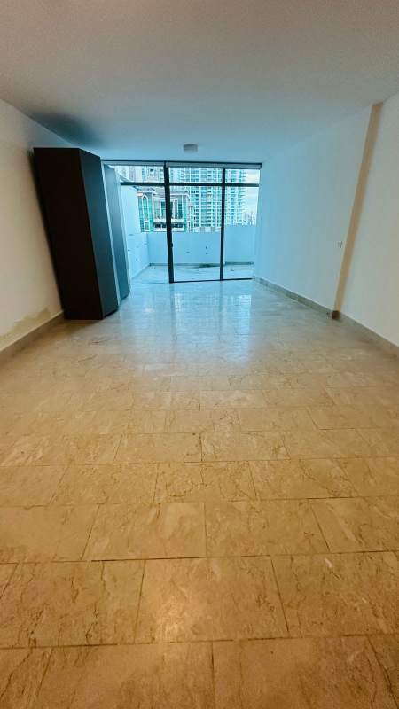 Luxury apartment kitchen with granite countertops, built-in appliances in PH Grand Tower Punta Pacifica Panama rental