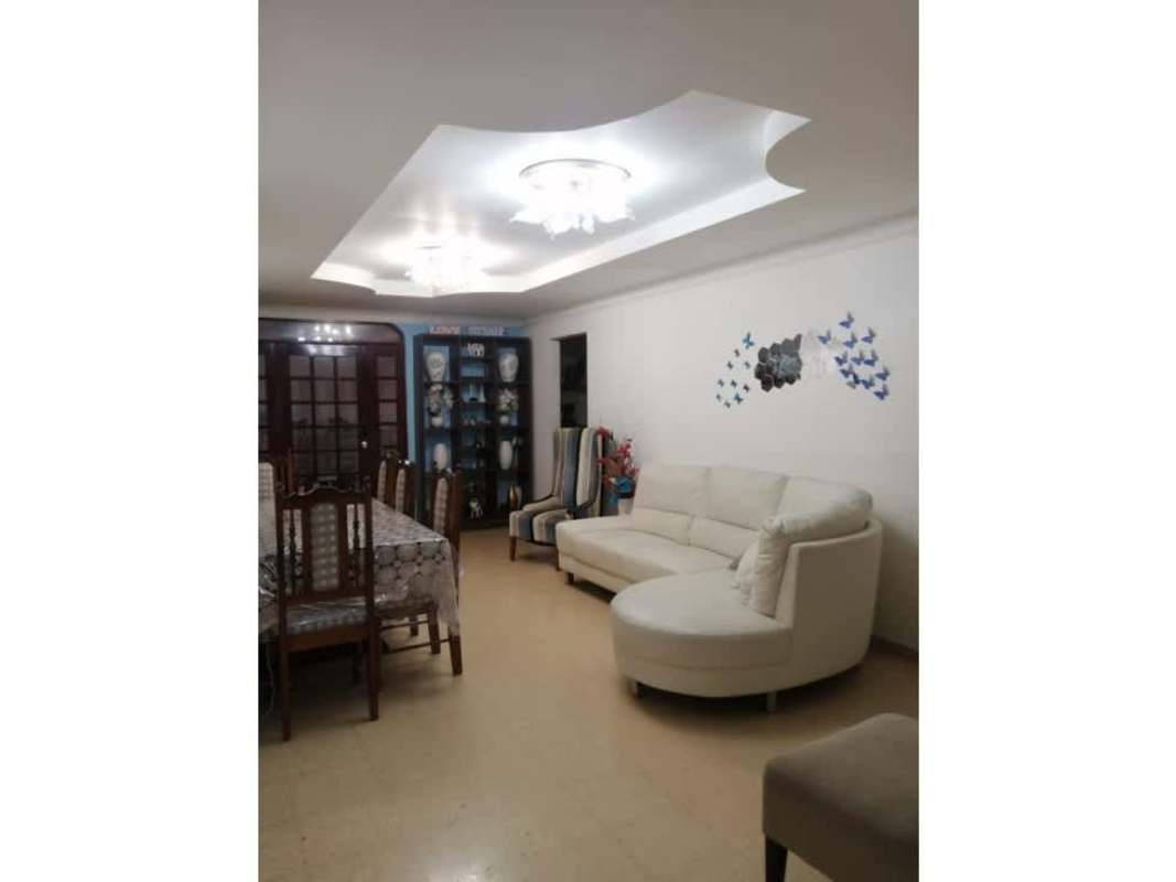 Spacious open dining living room sectional sofa art in Residencial El Romeral