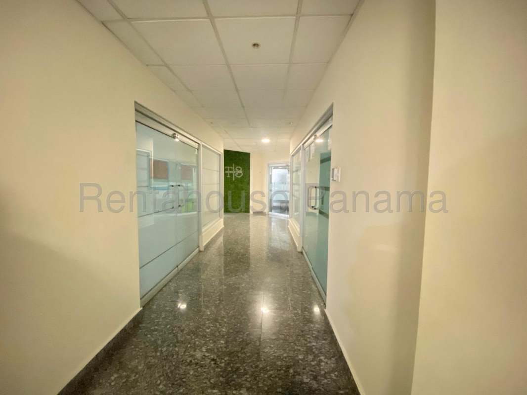 Modern high-rise glass tower Ocean Business Plaza Panama City