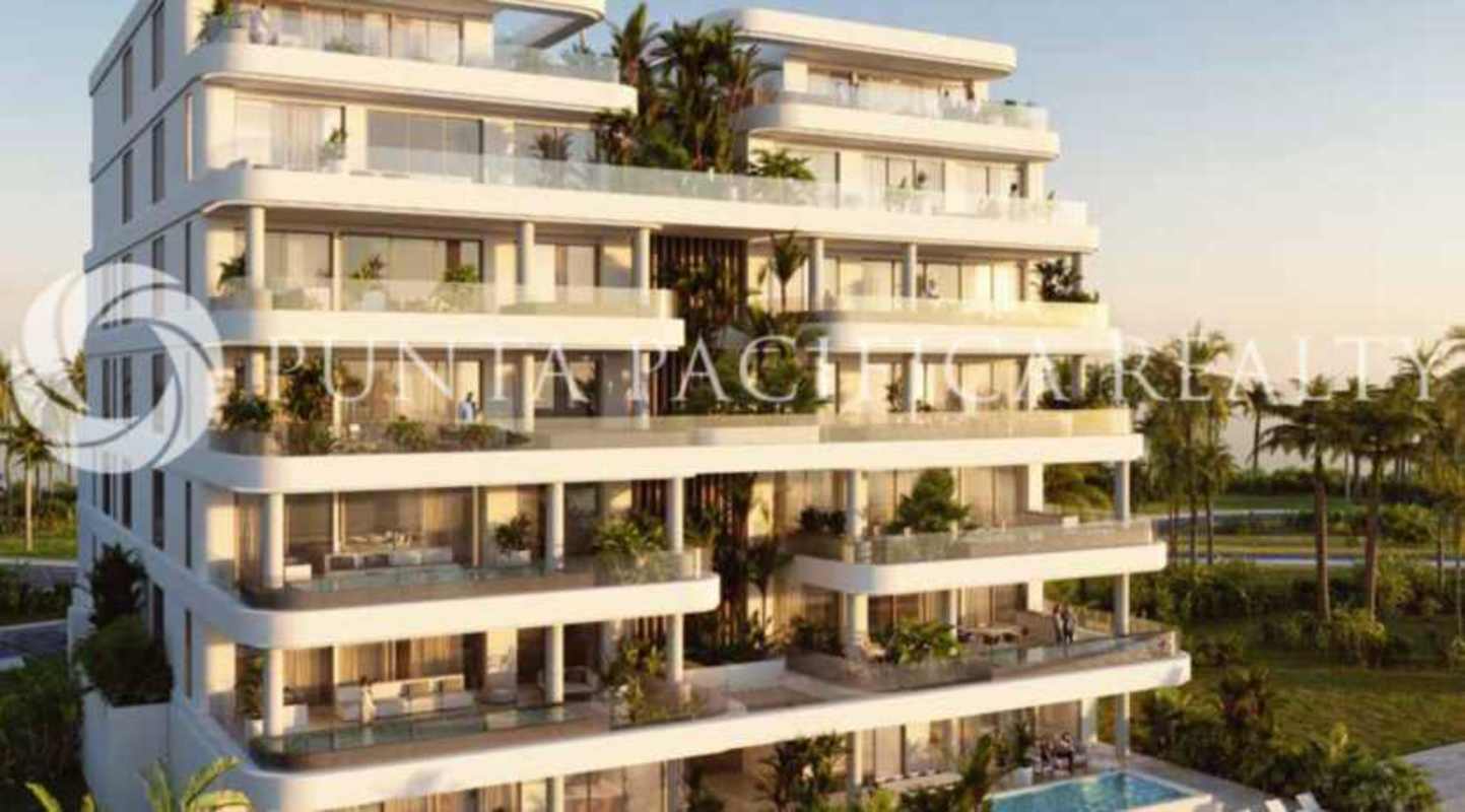 Modern living room with natural light and terrace access in PH Skyhomes Ocean Reef Panama City