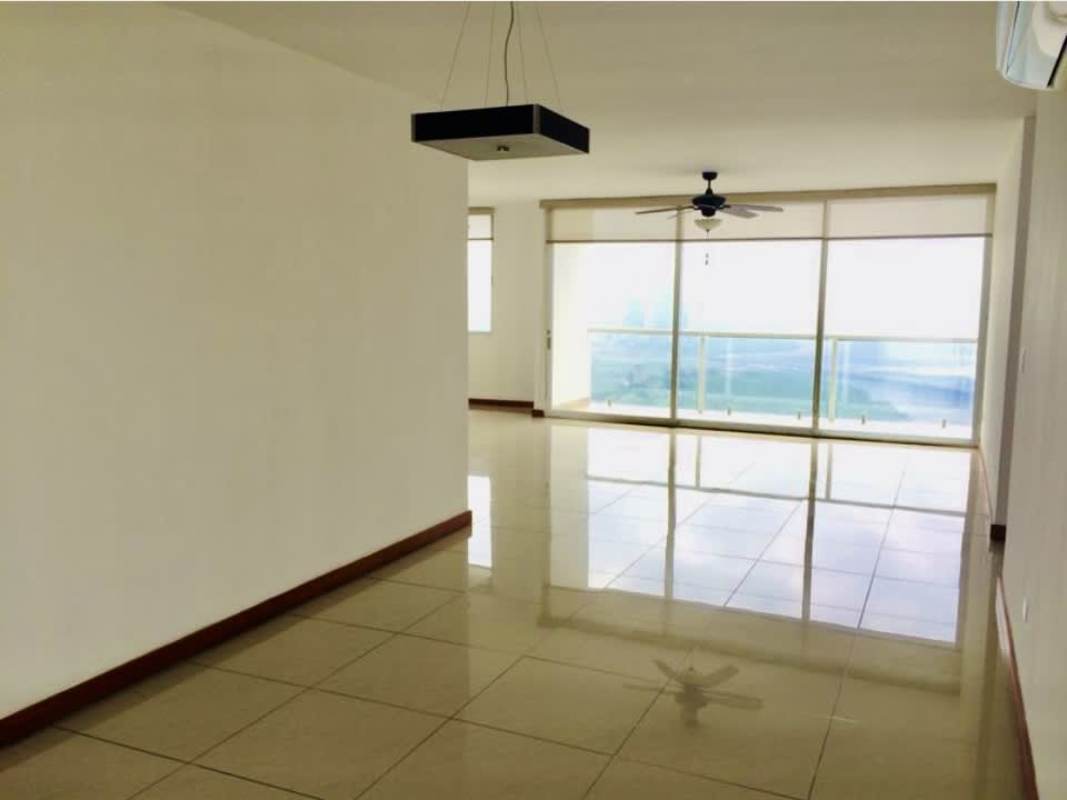 Master bedroom with ensuite bath, closet and sea views in Panama City apartment