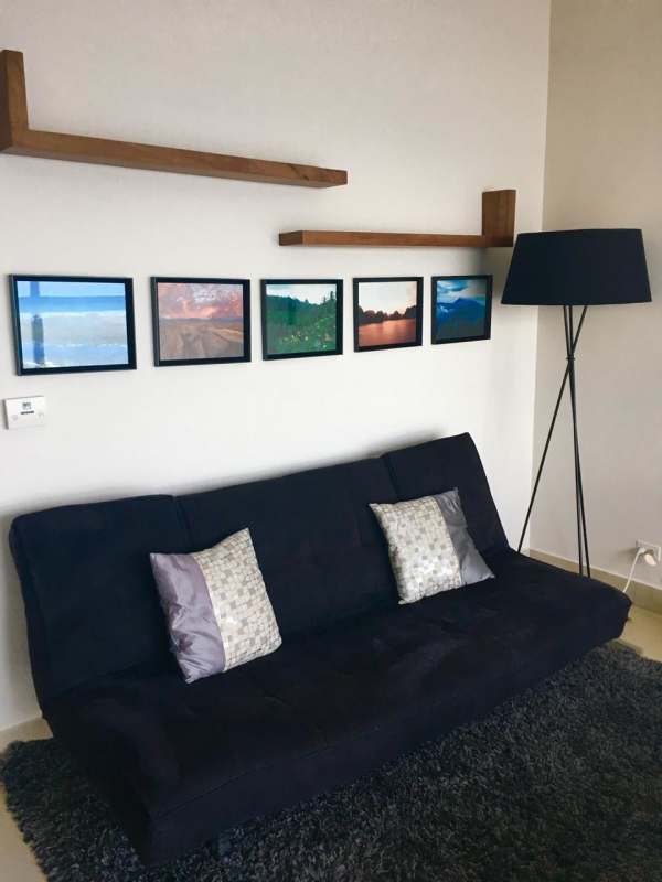 Balcony with ocean view and panoramic skyline in Punta Pacifica PH Dupont Tower Panama