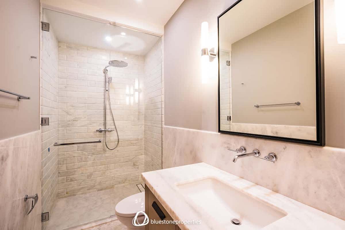 Wrap-around balcony overlooking golf course and skyline, luxury condo rental at Santa Maria Panama