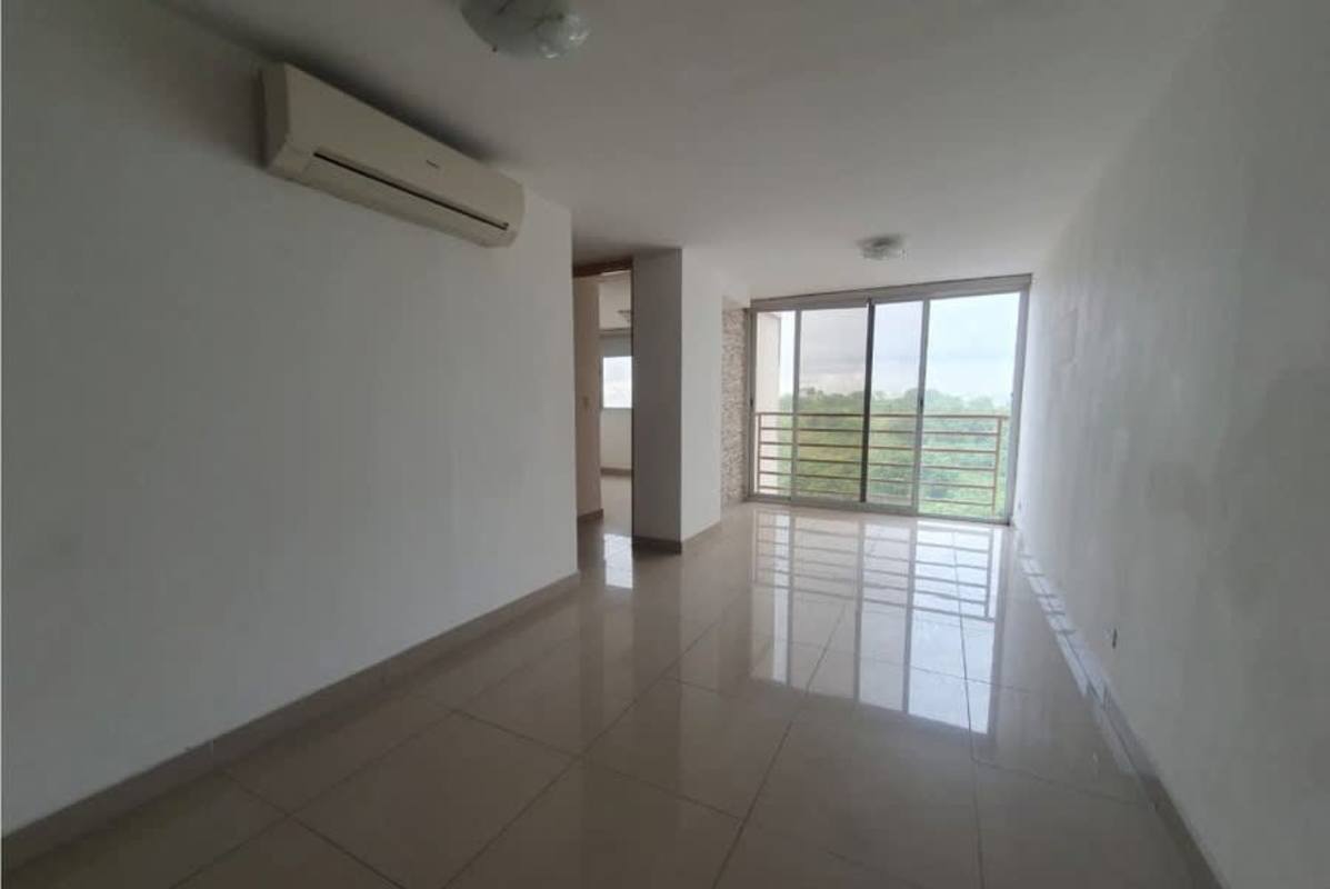 Bright bedroom with large window and ceramic tile floors PH 4 Islas Chanis Panama