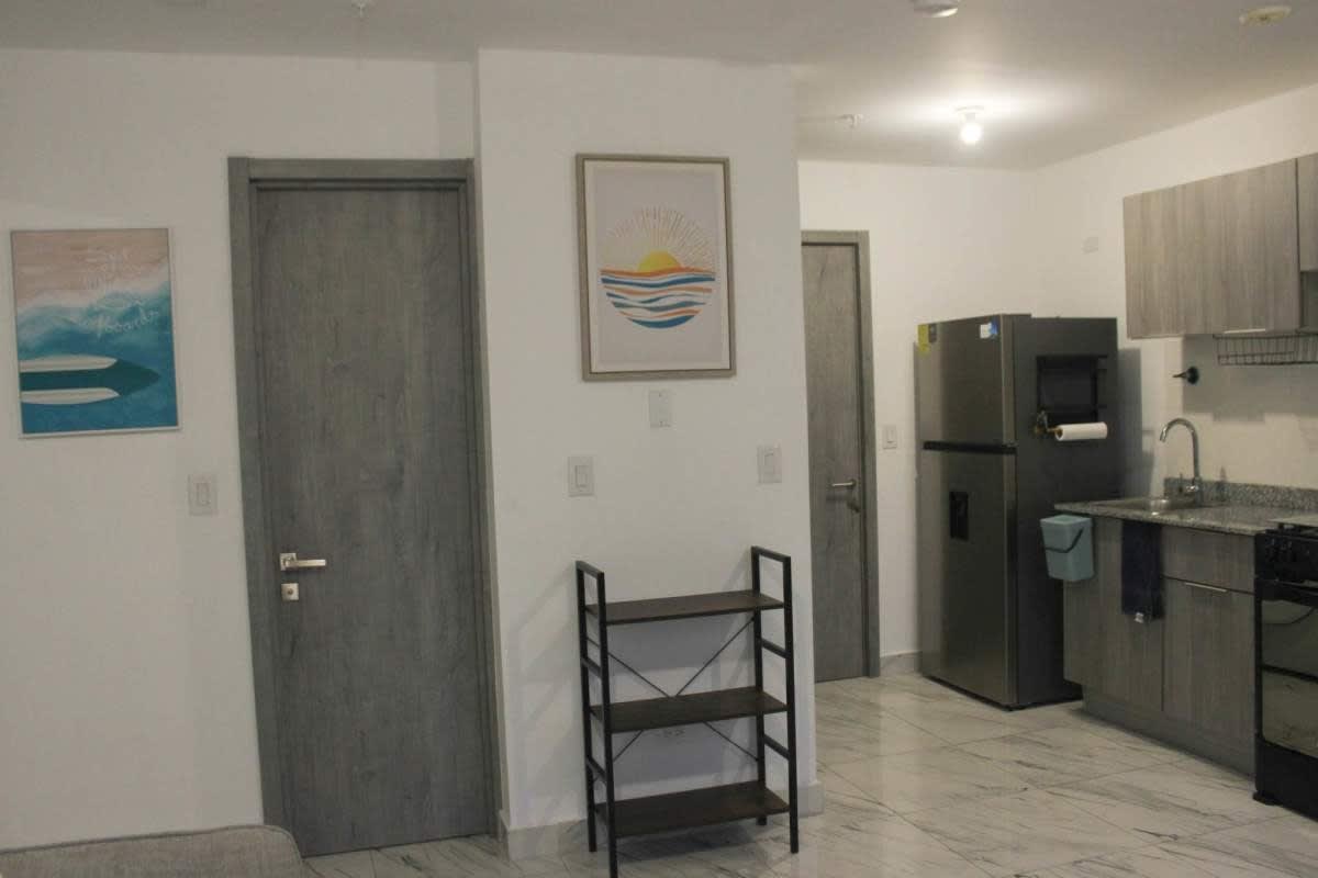 Rooftop terrace with playground outdoor kitchen equipment PH Costa Pacifica Panama