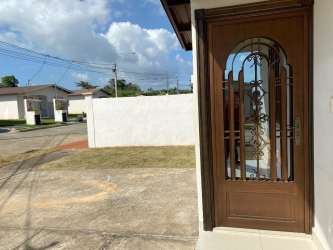 Driveway and street of Riviera Village Costa Oeste La Chorrera Panama house for rent
