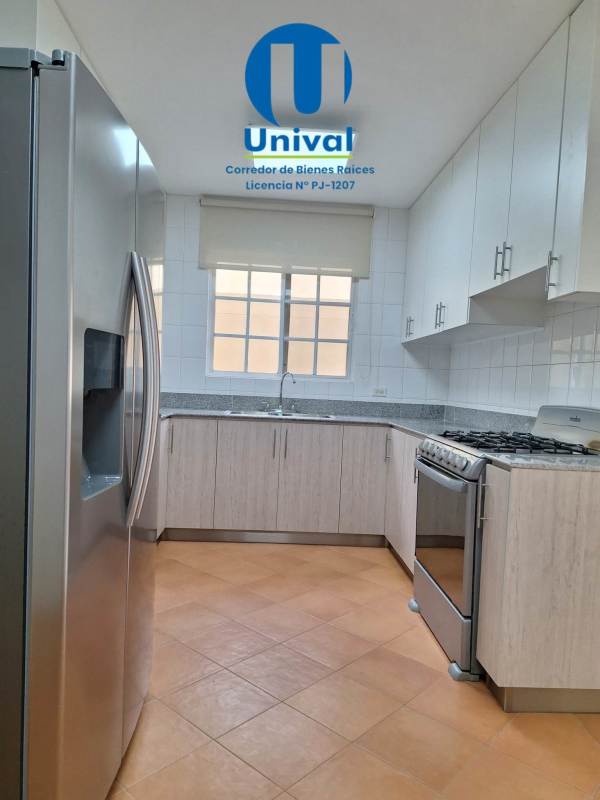 Bright kitchen with granite counters, stainless appliances in Albrook Gardens Panama City