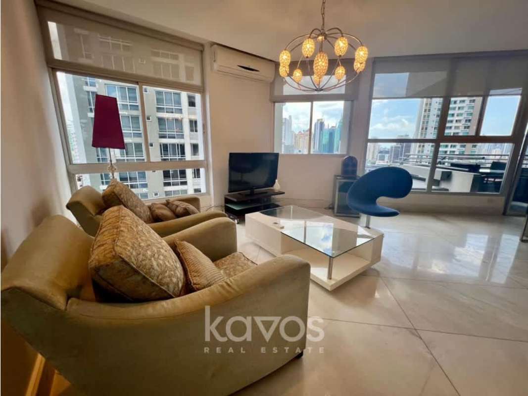 Spacious master bedroom city skyline views natural light PH Luxor Panama