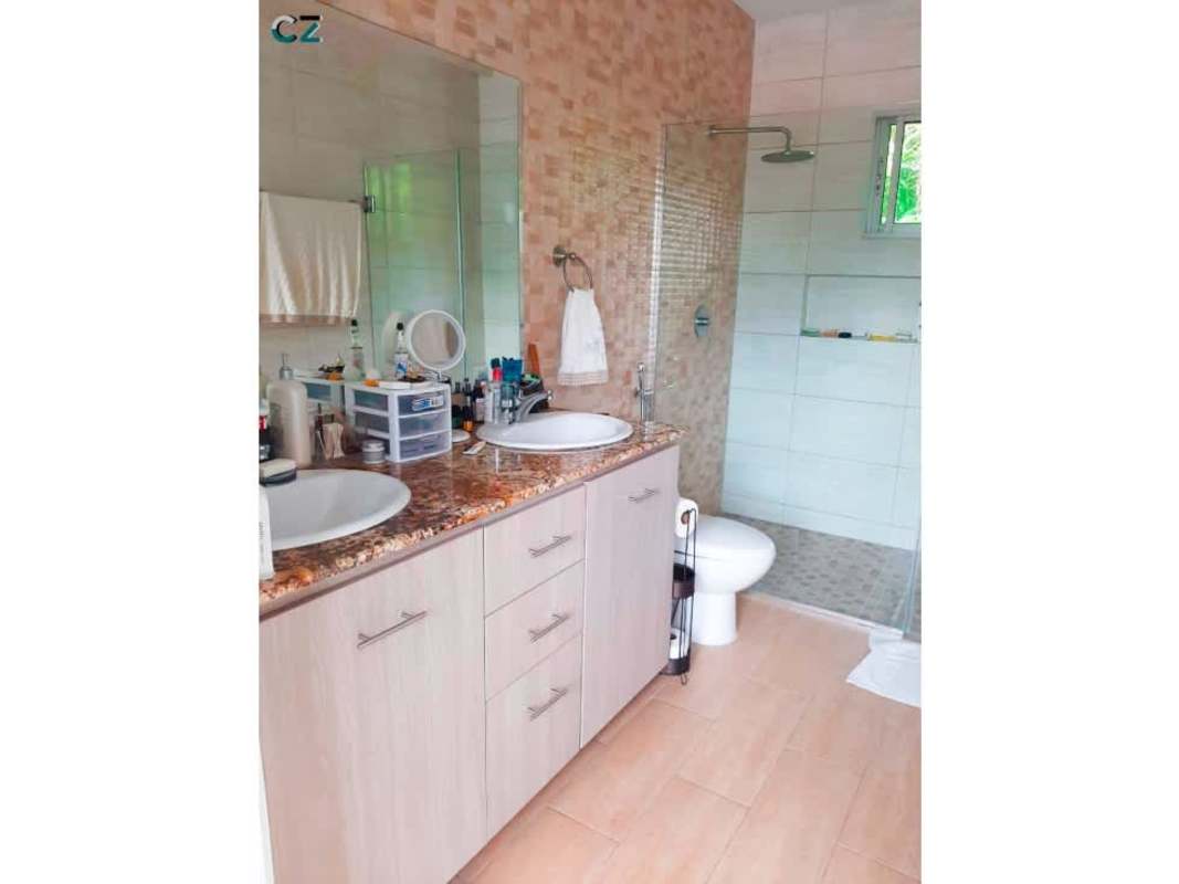 Private swimming pool with covered gazebo BBQ in San Francisco estate Panama City