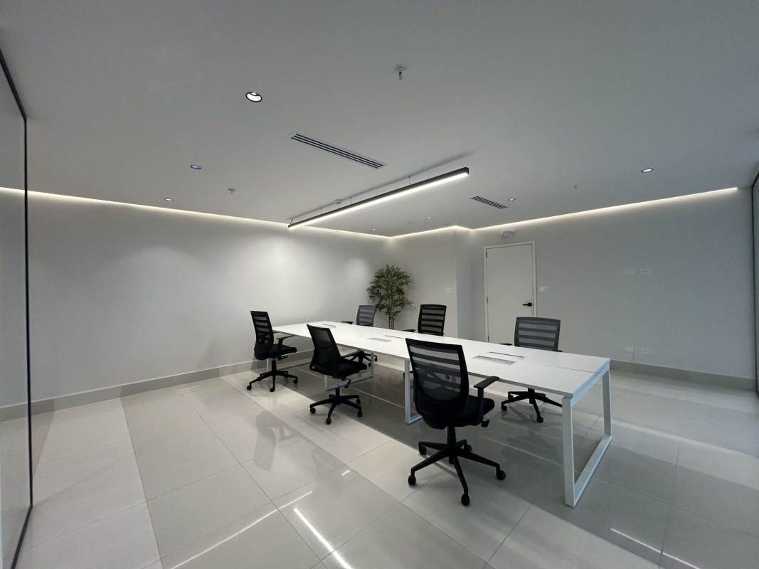 Modern kitchenette in office space Financial Park Tower Costa del Este Panama City
