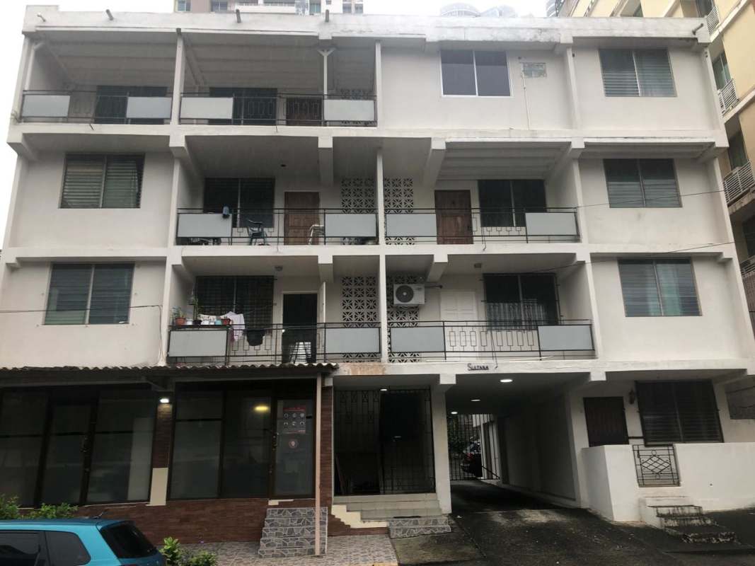 Secure off-street parking with metal gate in apartment building El Cangrejo Panama