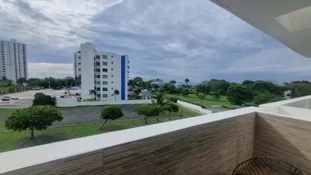 Compact kitchenette with appliances in beachfront vacation loft Playa Blanca