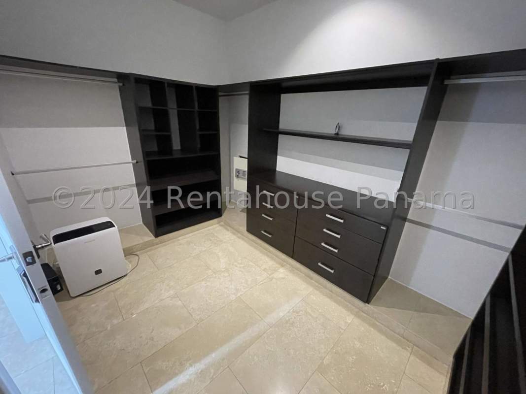 Spacious living room with marble floors and large windows luxury villa Panama