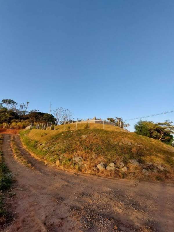 Construction site on rocky hillside with unfinished wall Cerro Azul Panama