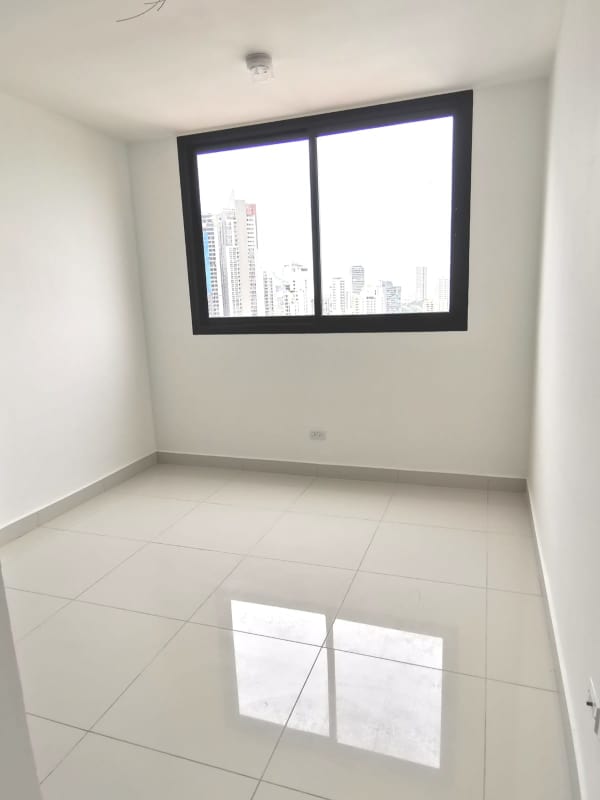 Bright bedroom with built-in closet and tiled floors El Cangrejo Panama