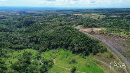 Green mountain lot with panoramic views and dirt access road Palmira Boquete