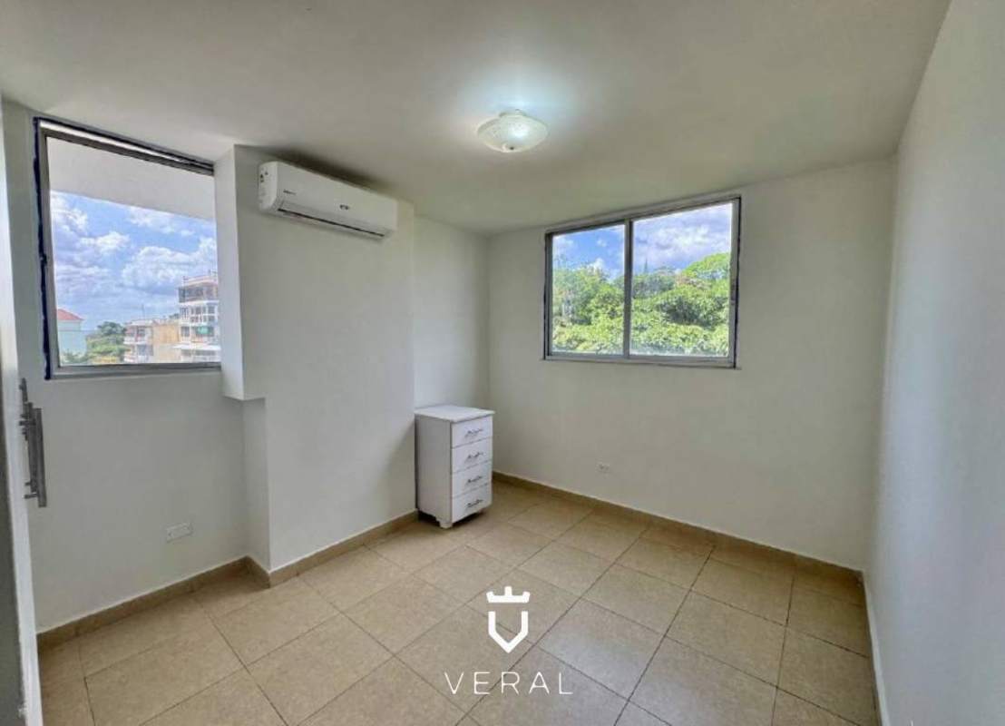 Balcony view overlooking city high-rises and greenery from PH Bella Vista Gardens in Marbella Panama
