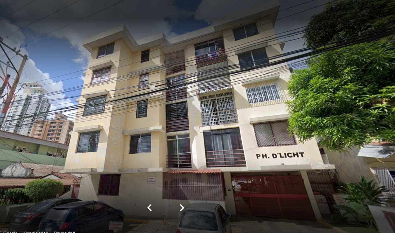 Exterior facade of PH D'LIGHT mid-rise condo with balconies, San Francisco Panama City