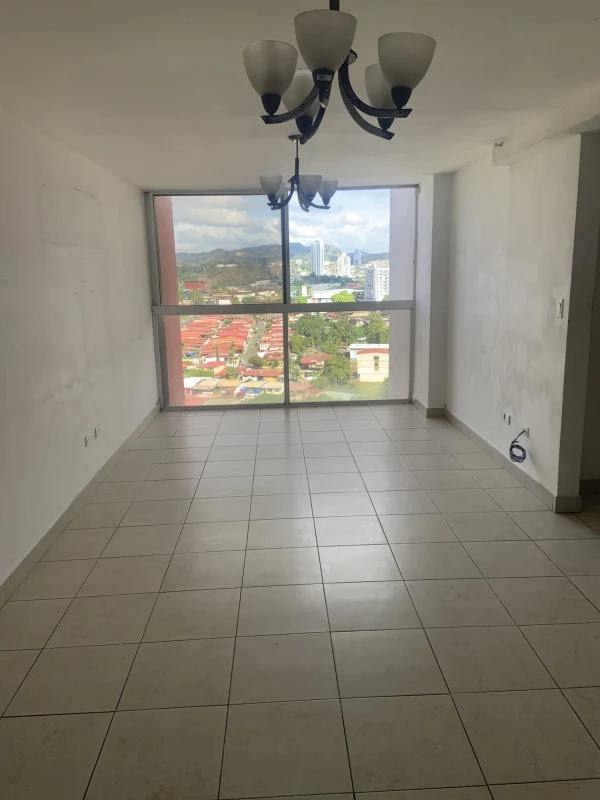 Bright living room with city view window PH Vista Marina Panama City