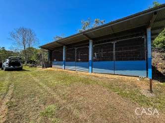 Metal sided barn or shed on large agricultural property in Veraguas Panama