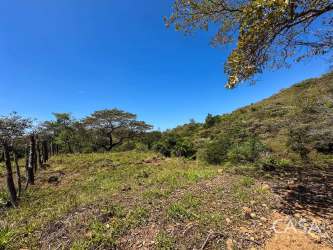 Simple blue rural farmhouse surrounded by trees on farm land Veraguas Panama