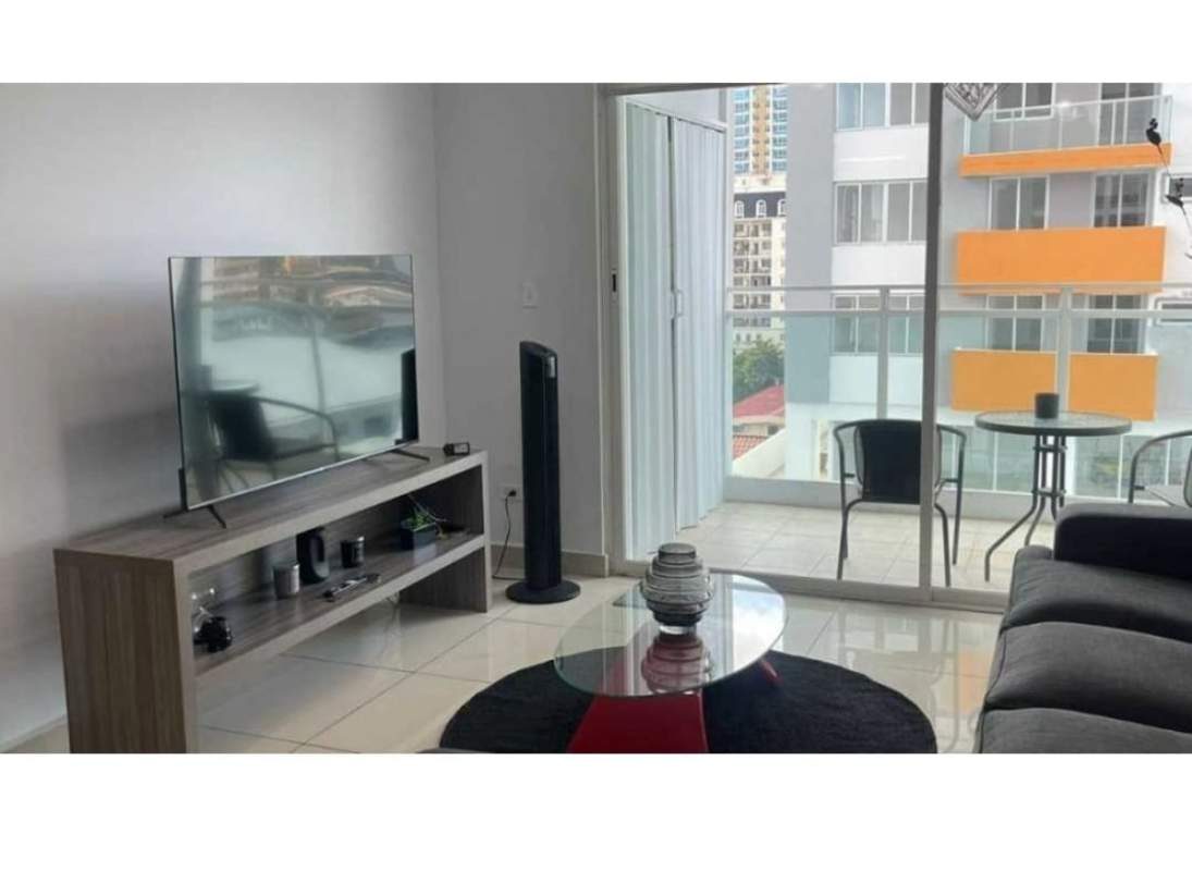 Modern kitchen with granite and dining area in PH Red Point San Francisco