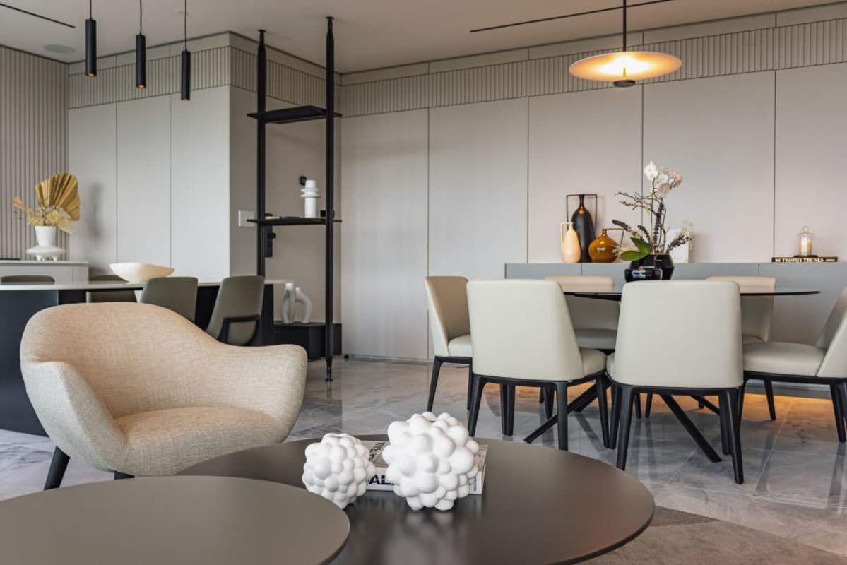 Aerial of The Ivy tower in Santa María Golf & Country Club at Costa del Este Panama