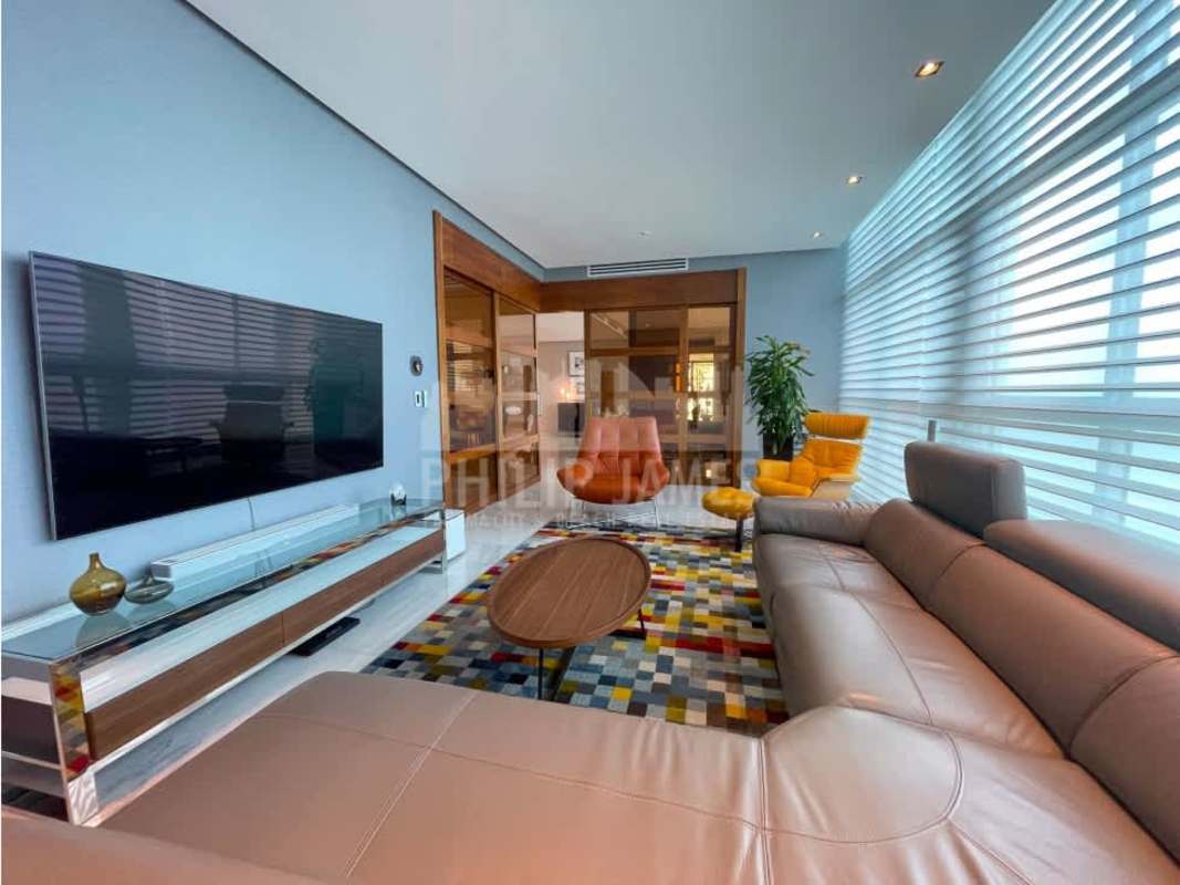 Luxury suite bedroom with large windows and walk-in closet in Ten Tower Costa del Este