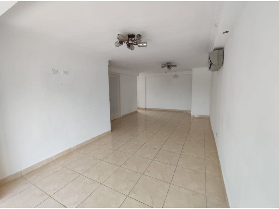 Spacious living room tiled floor split AC unit at PH Crystal Blue Panama City