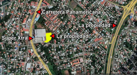 Strategic urban lot of 5,129 m² for sale located beside Super Xtra and Pan-American Highway at El Coco, La Chorrera.