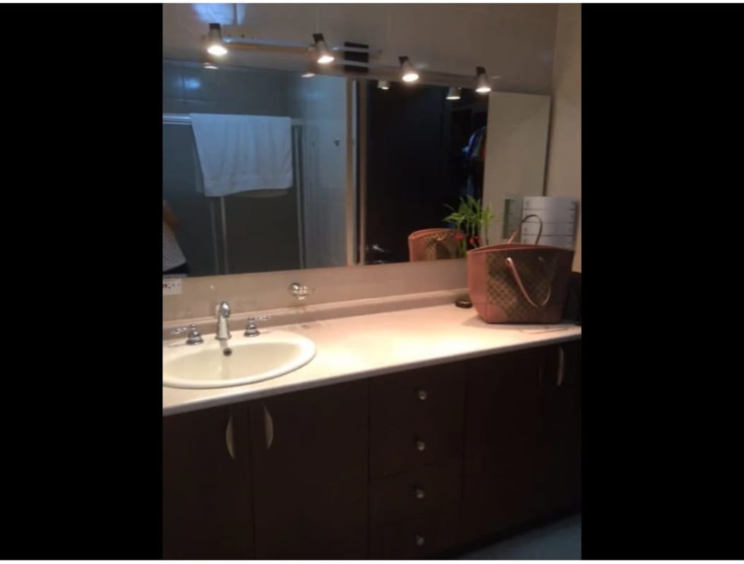 Second furnished bedroom with closet and AC PH Oasis Tower Rental San Francisco Panama