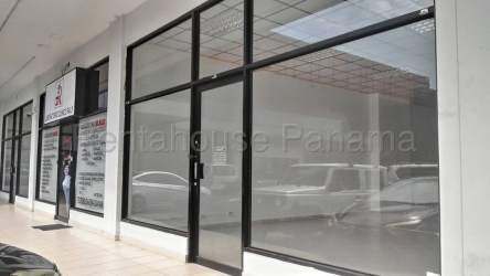 Interior empty retail or office space with windows, ceramic tiles in Plaza Panama Oeste Costa Verde Panama