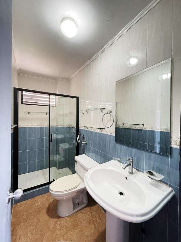 City skyline view from private balcony at Villa de las Fuentes Panama