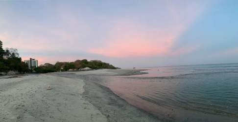 Panoramic Pacific Ocean views from beachfront apartment complex Pacific Riviera Panama