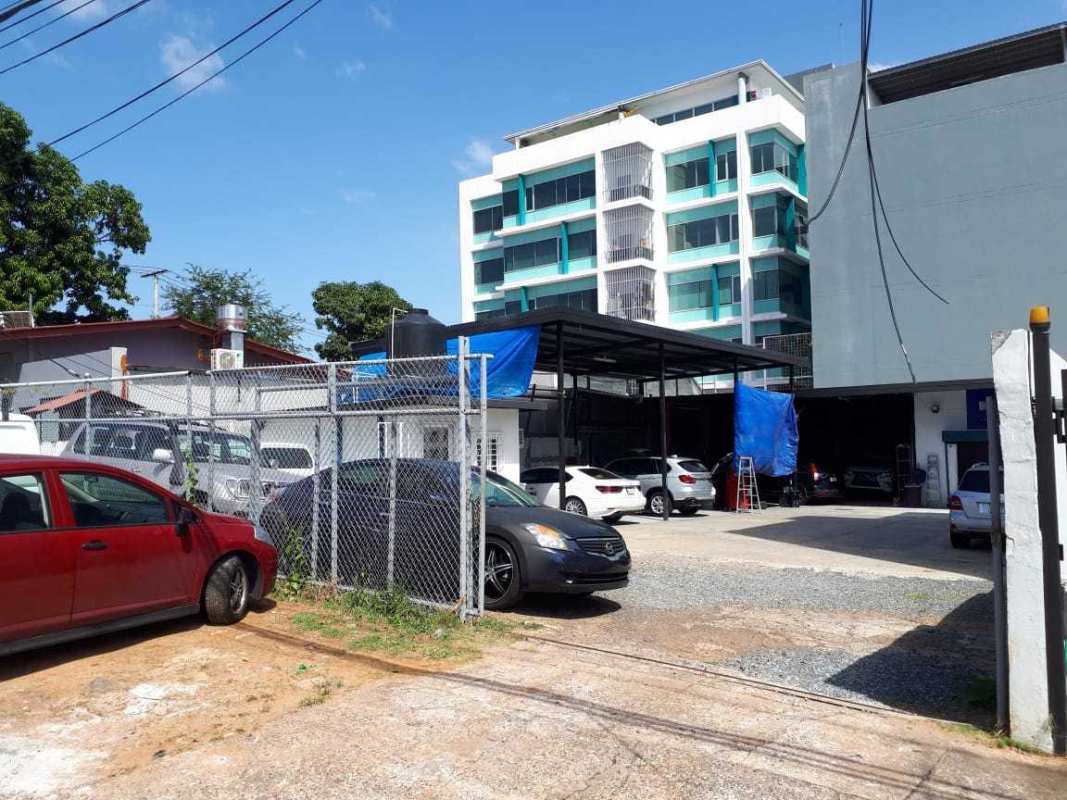 Secured parking and neighboring buildings around land for investment Panama