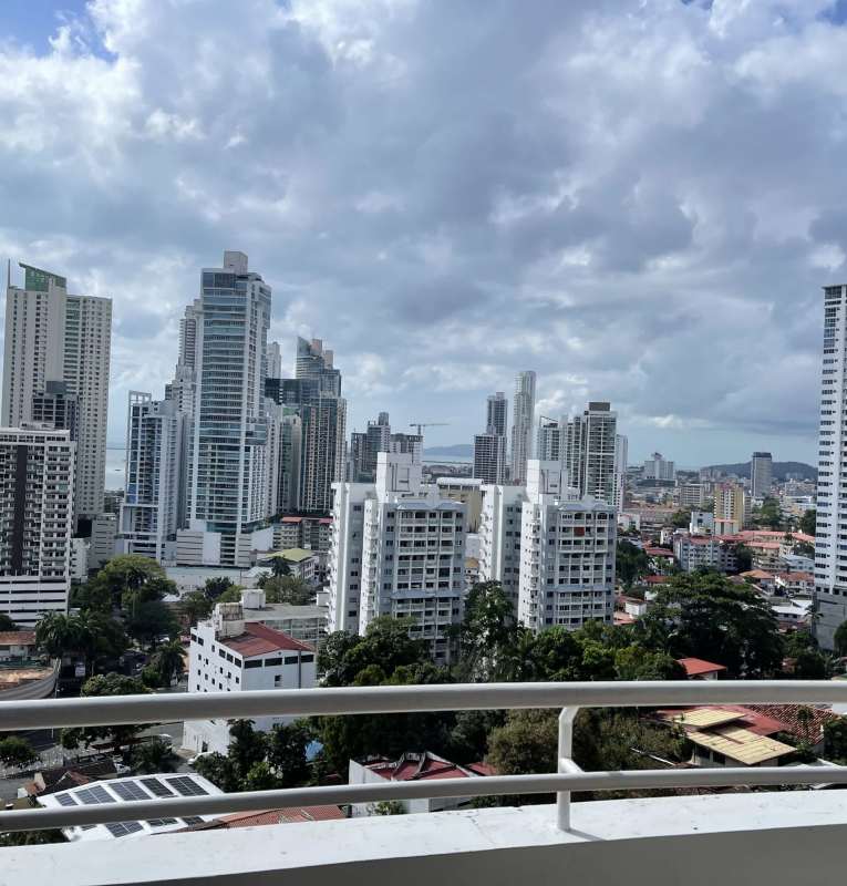 Modern balcony with panoramic city and bay view from PH La Cresta