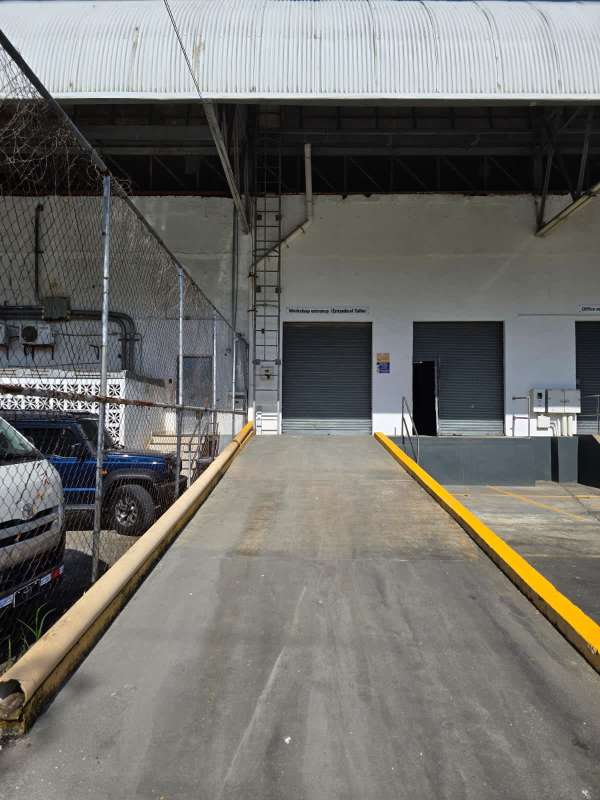Interior empty industrial space with high ceiling warehouse in Panama City