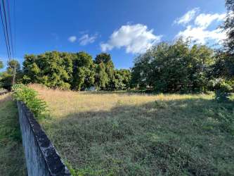 Flat lot with trees natural shade and fenced area Playa Coronado Panama