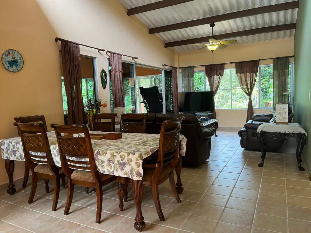 Bathroom featuring vanity, glass shower, traditional finishes in country home Cerro Azul Panama