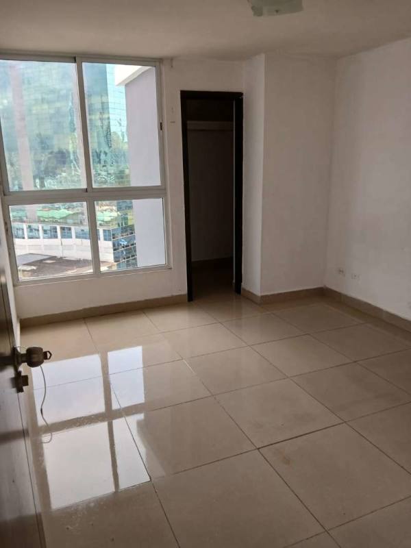 Bedroom with large window, closet, ceramic floor at PH Miyaki Obarrio Panama City