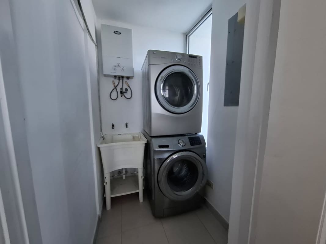 Spacious kitchen with granite countertops, city views, ample cabinetry Tao Tower Panama