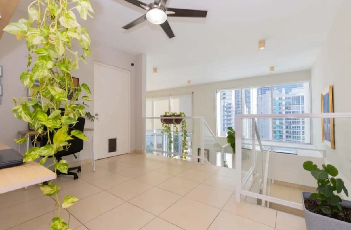 Loft area ideal for office or TV room with city views in PH Blue Park Bella Vista Panama