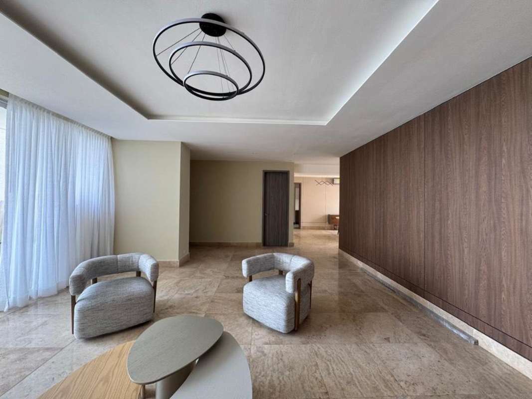 Family den space ideal for office or TV area inside luxury apartment PH Q Tower Panama