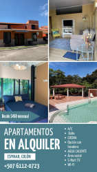 Compact furnished studio apartment in Espinar Colón with bedroom and living space