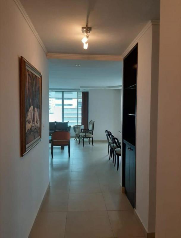 Spacious furnished kitchen with granite counters PH San Francisco Bay apartment Panama