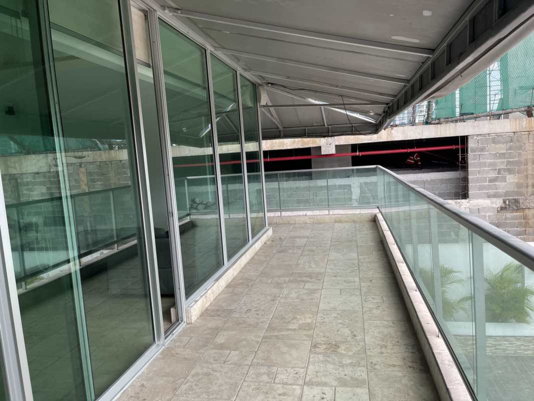 Spacious living and dining room with marble floors in PH Costa Real Tower Costa del Este Panama