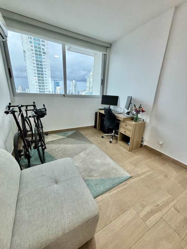 Modern dining area with marble floors and minimalist design in Bella Vista PH Dynasti Residences Panama