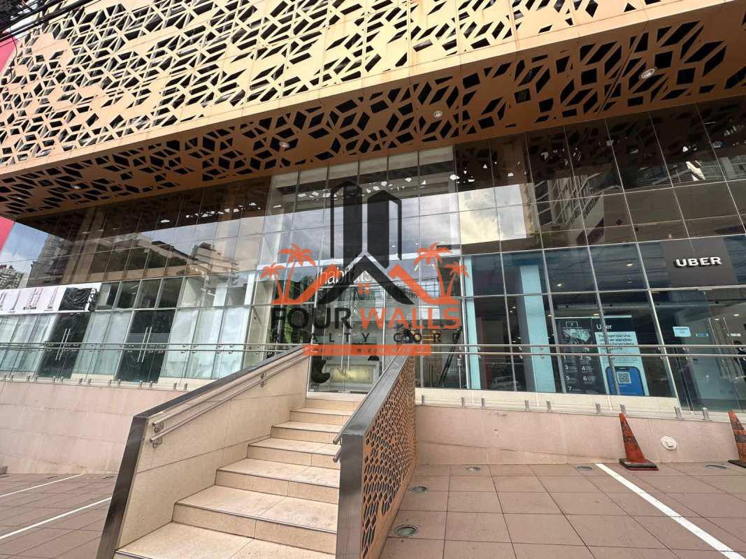 Modern glass facade of PH Bicsa Financial Center luxury tower on Calle 50 Panama