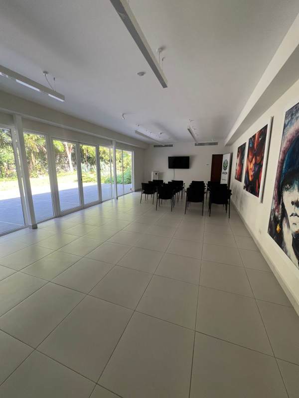 Private enclosed workspace with tile floor and window Quarry Heights Ancón Panama